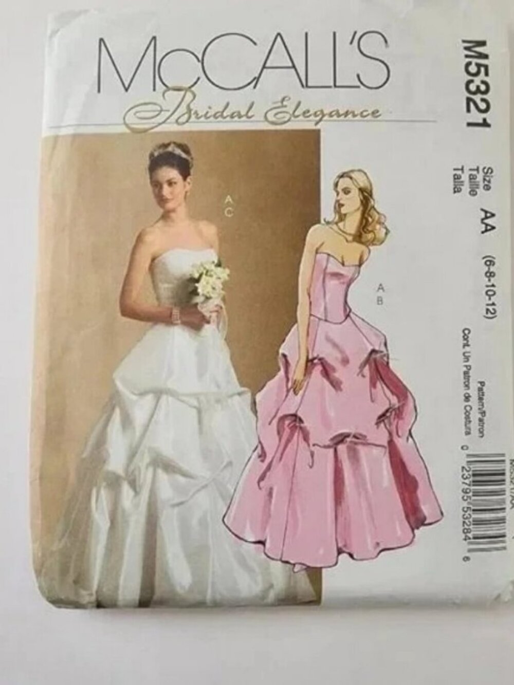 McCall's Bridal Elegance Pattern M5321 Size 6-12 UNCUT